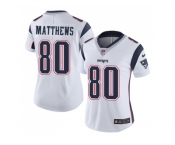 Women Nike New England Patriots #80 Jordan Matthews White Stitched NFL Vapor Untouchable Limited Jersey