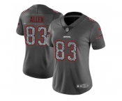 Women Nike New England Patriots #83 Dwayne Allen Gray Static NFL Vapor Untouchable Limited Jersey