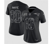 Women's New England Patriots #10 Drake Maye Black 2026 Salute to Service Limited Football Stitched Jersey Women's New England Patriots #10 Drake Maye Black 2026 Salute to Service Limited Football Stitched Jersey