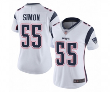 Women's New England Patriots #55 John Simon White Vapor Untouchable Limited Player Football Jersey