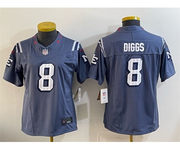Women's New England Patriots #8 Stefon Diggs 2025 “Rivalries” Stitched Football Jersey