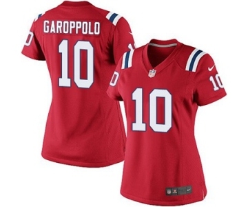 Women's Nike New England Patriots #10 Jimmy Garoppolo Red Alternate NFL Jersey