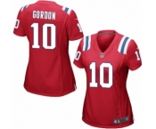 Women's Nike New England Patriots #10 Josh Gordon Game Red Alternate NFL Jersey