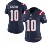 Women's Nike New England Patriots #10 Josh Gordon Limited Navy Blue Rush Vapor Untouchable NFL Jersey