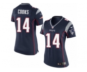 Women's Nike New England Patriots #14 Brandin Cooks Limited Navy Blue Team Color NFL Jersey