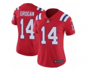 Women's Nike New England Patriots #14 Steve Grogan Vapor Untouchable Limited Red Alternate NFL Jersey
