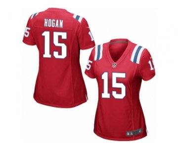 Women's Nike New England Patriots #15 Chris Hogan Game Red Alternate NFL Jersey