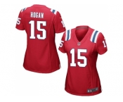 Women's Nike New England Patriots #15 Chris Hogan Red Alternate Stitched NFL Jersey