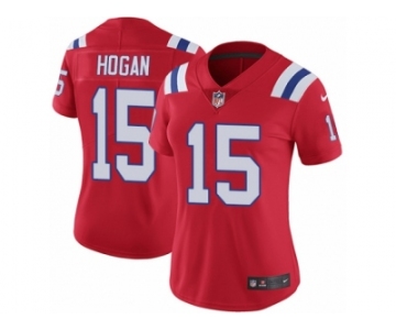 Women's Nike New England Patriots #15 Chris Hogan Vapor Untouchable Limited Red Alternate NFL Jersey