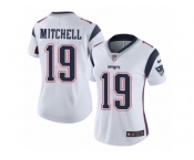 Women's Nike New England Patriots #19 Malcolm Mitchell Vapor Untouchable Limited White NFL Jersey