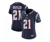 Women's Nike New England Patriots #21 Malcolm Butler Vapor Untouchable Limited Navy Blue Team Color NFL Jersey