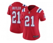 Women's Nike New England Patriots #21 Malcolm Butler Vapor Untouchable Limited Red Alternate NFL Jersey