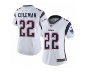Women's Nike New England Patriots #22 Justin Coleman Vapor Untouchable Limited White NFL Jersey