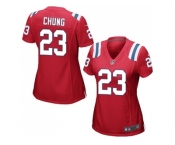 Women's Nike New England Patriots #23 Patrick Chung Red Alternate Stitched NFL Jersey