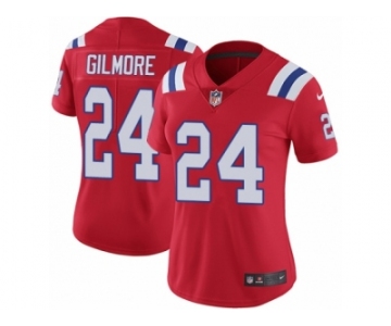 Women's Nike New England Patriots #24 Stephon Gilmore Red Alternate Vapor Untouchable Limited Player NFL Jersey