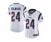 Women's Nike New England Patriots #24 Stephon Gilmore White Vapor Untouchable Limited Player NFL Jersey