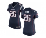 Women's Nike New England Patriots #26 Logan Ryan Navy Blue Team Color Stitched NFL New Jersey