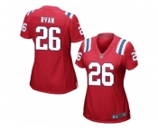 Women's Nike New England Patriots #26 Logan Ryan Red Alternate Stitched NFL Jersey