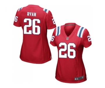 Women's Nike New England Patriots #26 Logan Ryan Red Alternate Stitched NFL Jersey