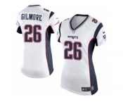 Women's Nike New England Patriots #26 Stephon Gilmore Limited White NFL Jersey