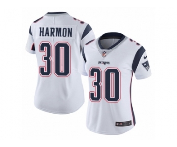 Women's Nike New England Patriots #30 Duron Harmon Vapor Untouchable Limited White NFL Jersey