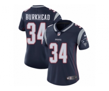 Women's Nike New England Patriots #34 Rex Burkhead Vapor Untouchable Limited Navy Blue Team Color NFL Jersey