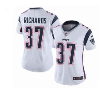 Women's Nike New England Patriots #37 Jordan Richards Vapor Untouchable Limited White NFL Jersey