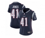 Women's Nike New England Patriots #41 Cyrus Jones Navy Blue Team Color Vapor Untouchable Limited Player NFL Jersey