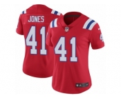 Women's Nike New England Patriots #41 Cyrus Jones Red Alternate Vapor Untouchable Limited Player NFL Jersey
