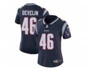 Women's Nike New England Patriots #46 James Develin Vapor Untouchable Limited Navy Blue Team Color NFL Jersey