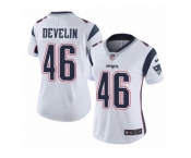 Women's Nike New England Patriots #46 James Develin Vapor Untouchable Limited White NFL Jersey