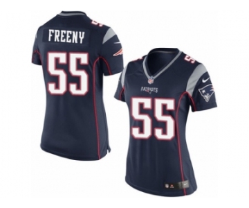 Women's Nike New England Patriots #55 Jonathan Freeny Limited Navy Blue Team Color NFL Jersey
