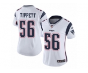 Women's Nike New England Patriots #56 Andre Tippett Vapor Untouchable Limited White NFL Jersey