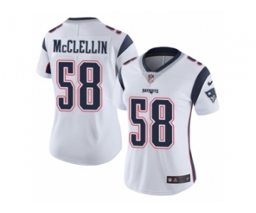Women's Nike New England Patriots #58 Shea McClellin Vapor Untouchable Limited White NFL Jersey