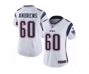 Women's Nike New England Patriots #60 David Andrews Vapor Untouchable Limited White NFL Jersey