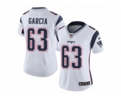 Women's Nike New England Patriots #63 Antonio Garcia Vapor Untouchable Limited White NFL Jersey