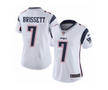 Women's Nike New England Patriots #7 Jacoby Brissett Vapor Untouchable Limited White NFL Jersey