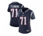 Women's Nike New England Patriots #71 Cameron Fleming Vapor Untouchable Limited Navy Blue Team Color NFL Jersey