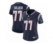 Women's Nike New England Patriots #77 Nate Solder Vapor Untouchable Limited Navy Blue Team Color NFL Jersey