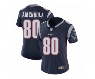 Women's Nike New England Patriots #80 Danny Amendola Vapor Untouchable Limited Navy Blue Team Color NFL Jersey
