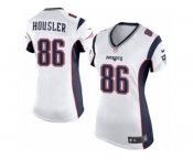 Women's Nike New England Patriots #86 Rob Housler Limited White NFL Jersey