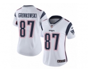 Women's Nike New England Patriots #87 Rob Gronkowski Vapor Untouchable Limited White NFL Jersey