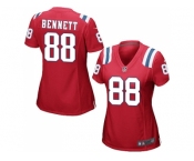 Women's Nike New England Patriots #88 Martellus Bennett Red Alternate Stitched NFL Jersey