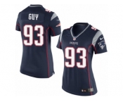 Women's Nike New England Patriots #93 Lawrence Guy Limited Navy Blue Team Color NFL Jerseyy