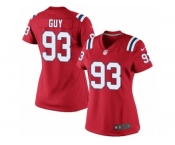 Women's Nike New England Patriots #93 Lawrence Guy Limited Red Alternate NFL Jersey