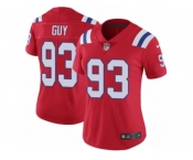 Women's Nike New England Patriots #93 Lawrence Guy Vapor Untouchable Limited Red Alternate NFL Jersey