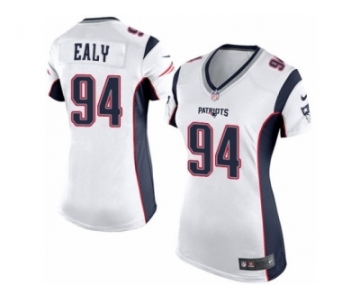Women's Nike New England Patriots #94 Kony Ealy Limited White NFL Jersey
