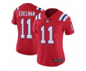 Women's Nike Patriots #11 Julian Edelman Red Alternate Stitched NFL Vapor Untouchable Limited Jersey