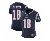 Women's Nike Patriots #18 Matt Slater Navy Blue Team Color Stitched NFL Vapor Untouchable Limited Jersey