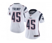 Women's Nike Patriots #45 Donald Trump White Stitched NFL Vapor Untouchable Limited Jersey